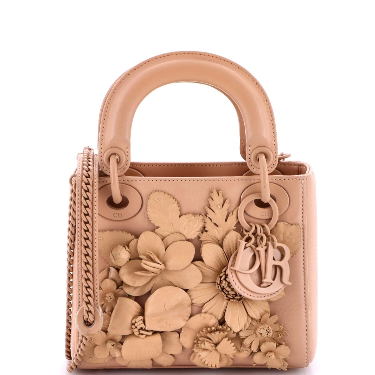 Christian Dior Ultra Matte Lady Dior Bag Flower Embroidered