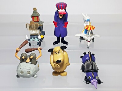 Wacky Races Vehicle Figure Set (6) Bandai HG Mean Machine Creepy