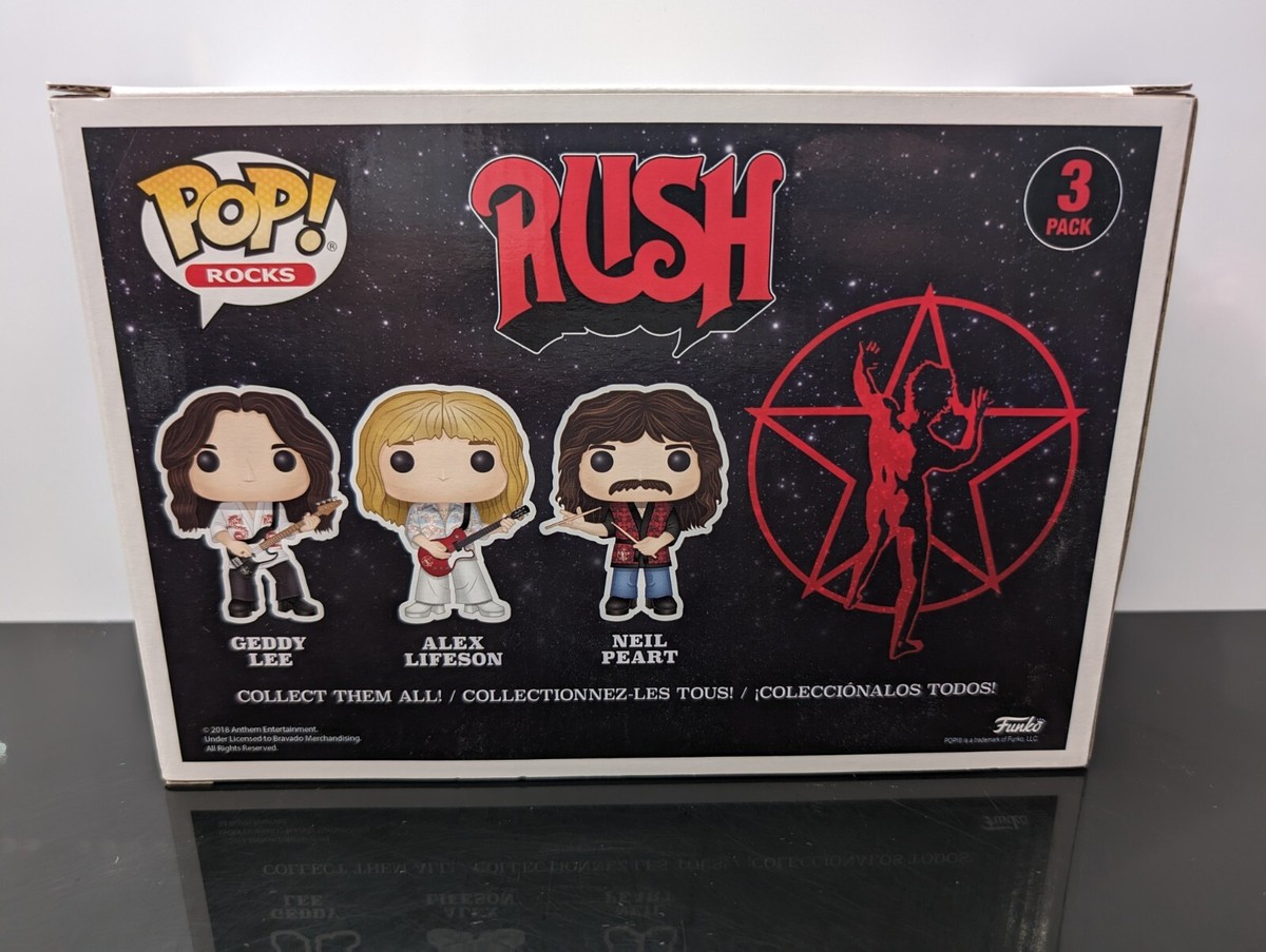 Funko Pop! Rocks Fan Expo Canada Exclusive RUSH 3 Pack - NEW IN