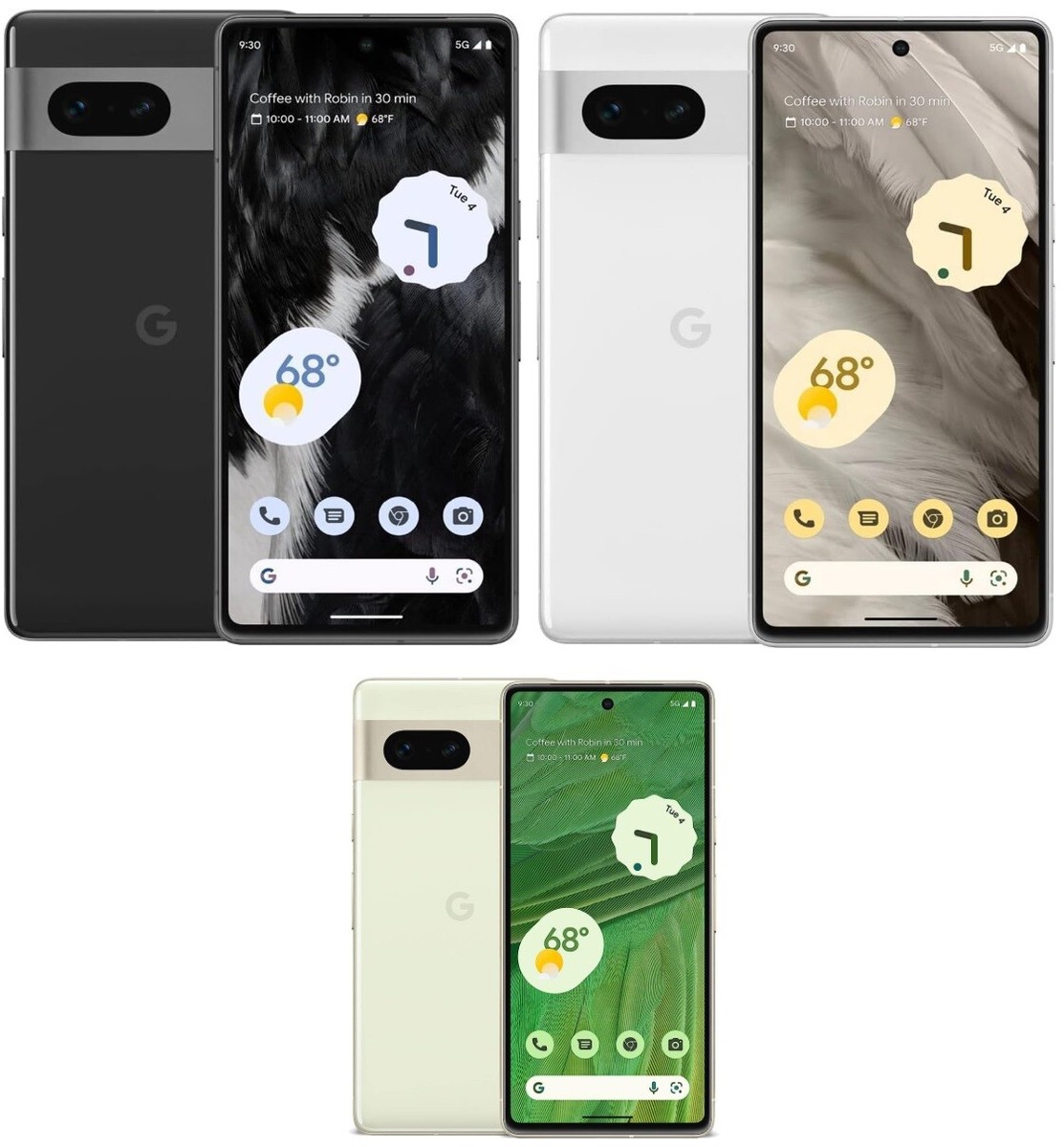 Google Pixel 7 5G 128GB - Lemongrass Obsidian Snow - Unlocked