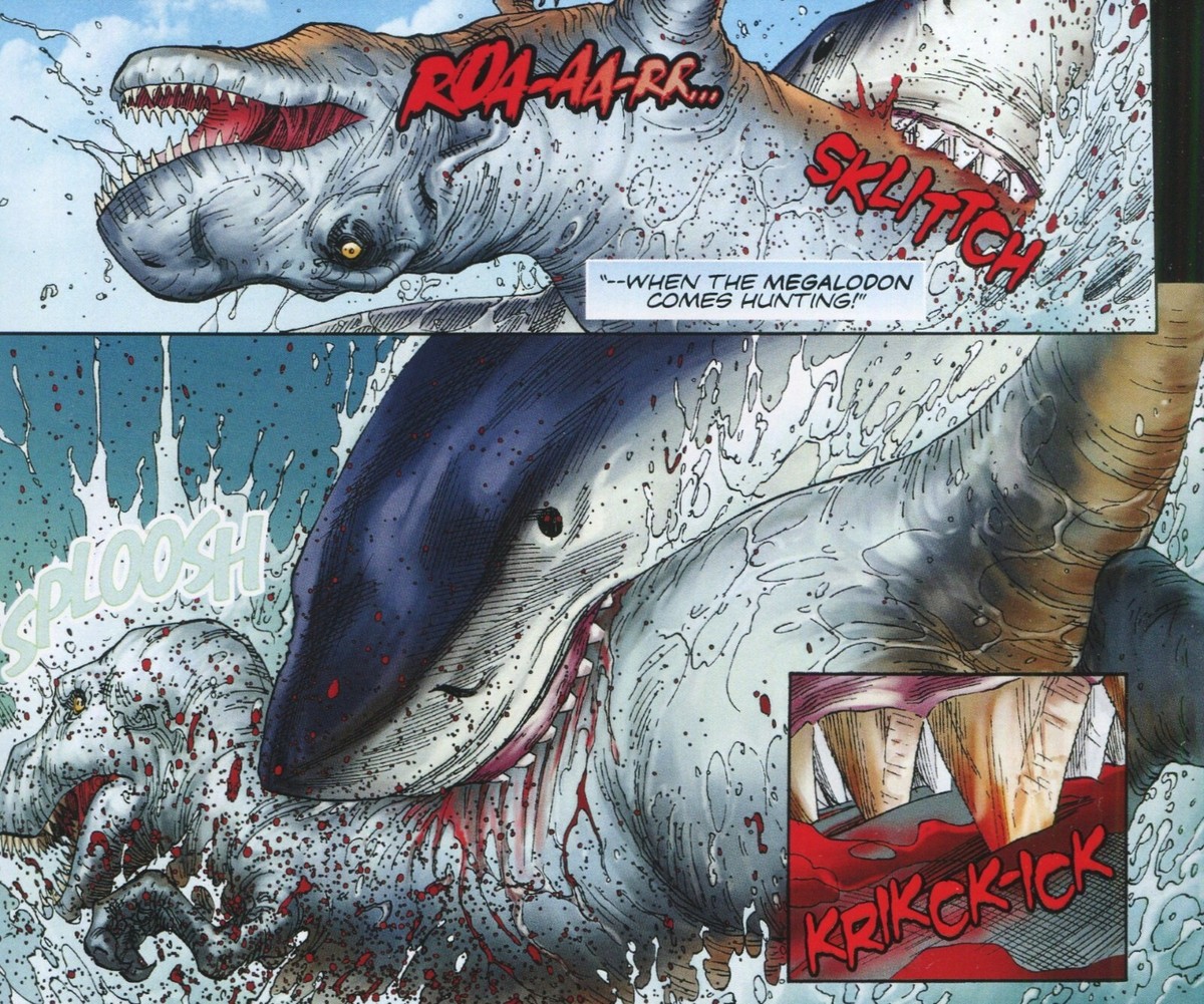 Meg Ltd Trade Paperback TPB Rare Megalodon Shark Comic Like Jaws