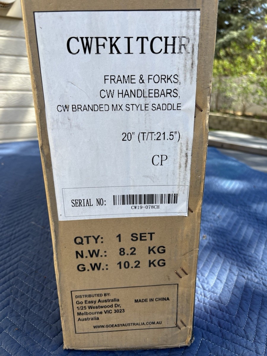 CW Racing 2020 Limited Edition Phase 1 Phaze 1 Bmx Frame Set