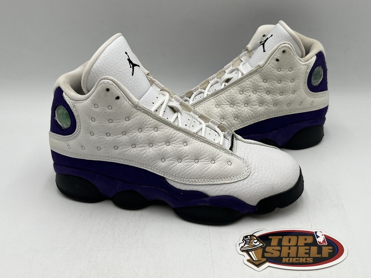 Air Jordan 13 Lakers 2019 Size 7 Used Rare Retro Authentic White
