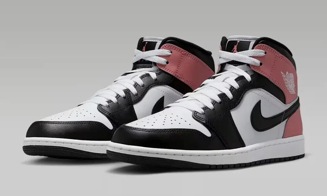 DQ8426-100 Nike Air Jordan 1 Mid White Rust Pink Black (Men's) | eBay