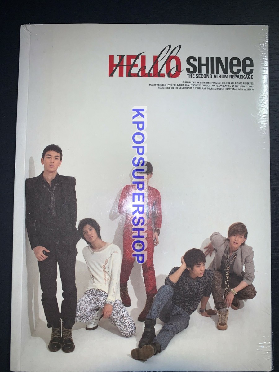 SHINee 2nd Album Repackage Hello CD Photobook New Sealed Rare OOP