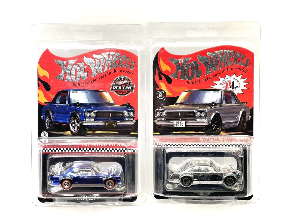 Hot Wheels RLC 1972 Nissan Skyline H/T 2000GT-R Chrome & Blue Lot