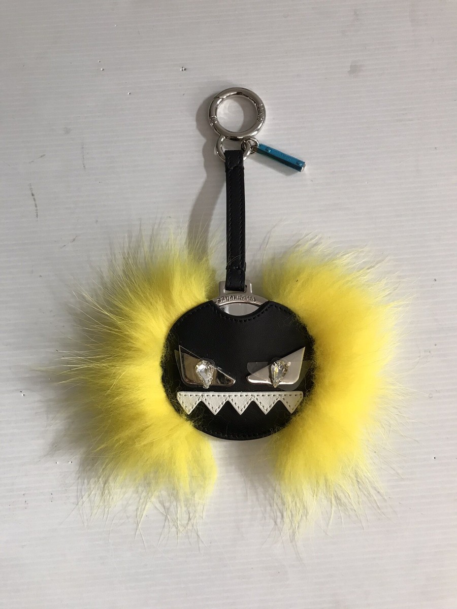 New FENDI Monster Black & Yellow Mirror Keychain | eBay