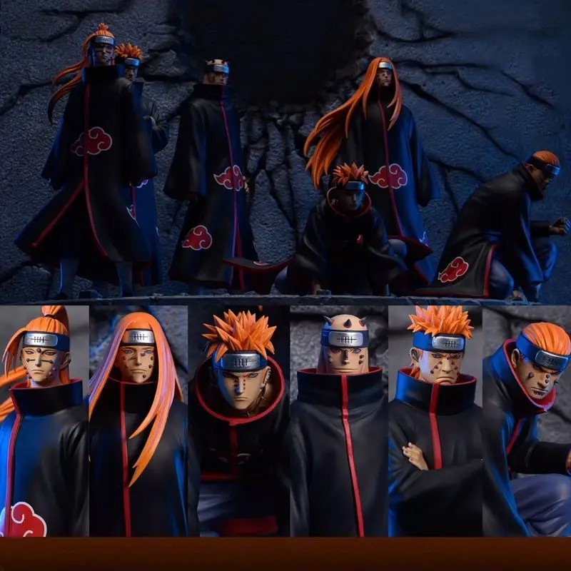 Naruto Shippuden Akatsuki Figure Set 37cm 6pc Itachi Madara Konan