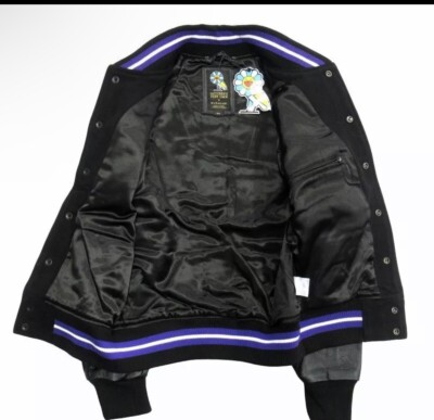 Brand New Takashi Murakami x OVO Varsity Stadium Jacket (2018