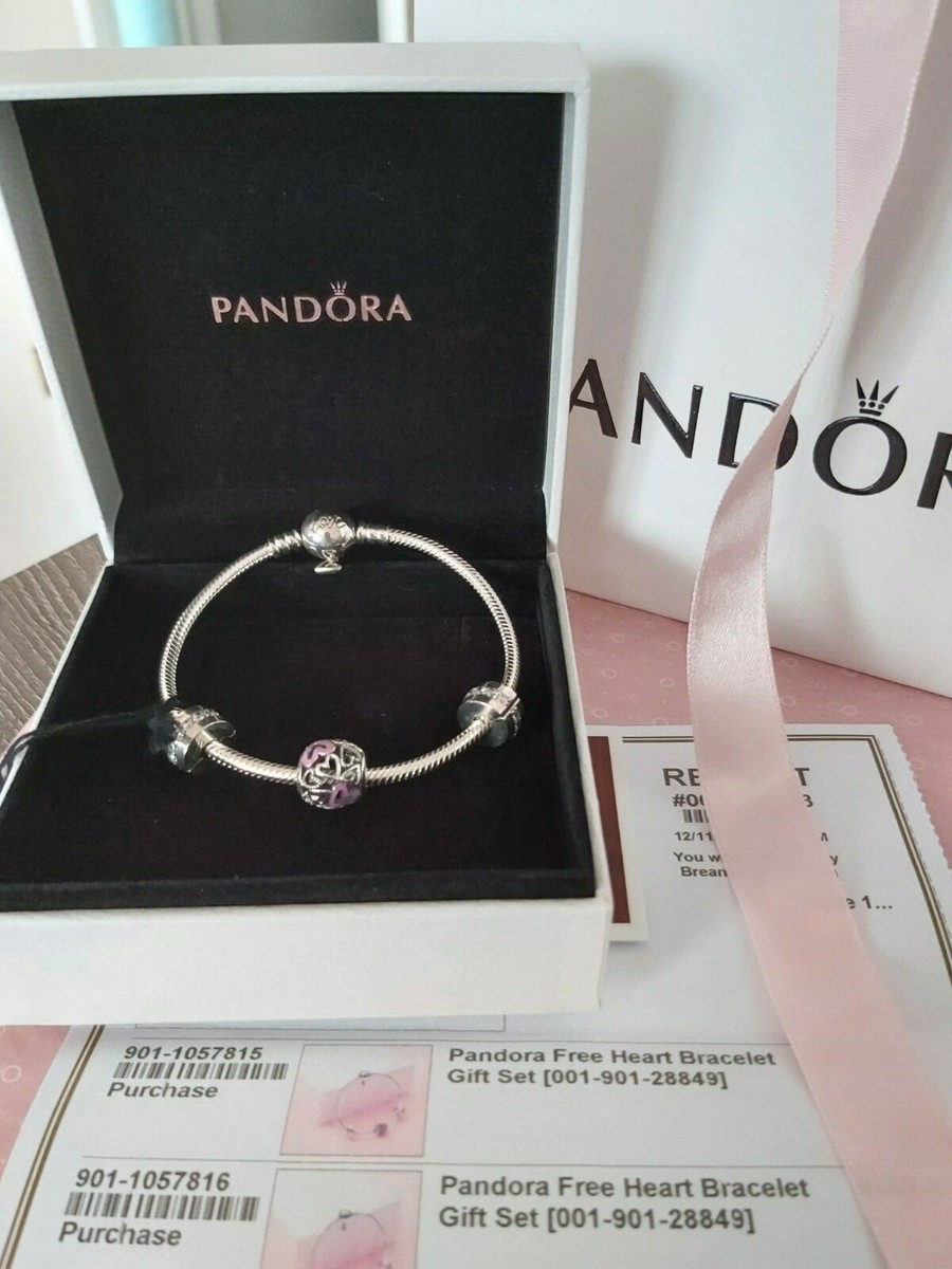 Authentic Pandora Limited Edt *RETIRED* Free Heart Bracelet Gift