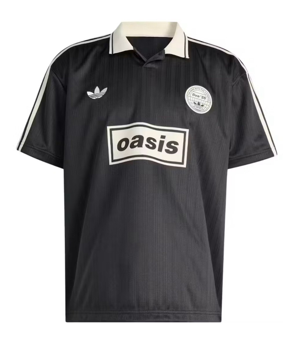 Adidas x Oasis Tour Jacquard Jersey 'Black' - Size Extra Large (XL