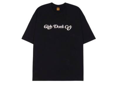 HUMAN MADE Girls Don'T Cry Graphic T-Shirt Tee Black White Size S