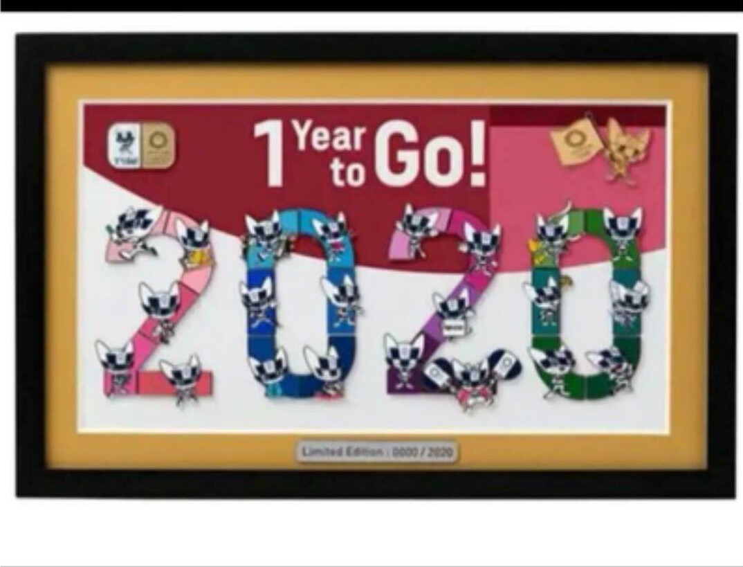 Tokyo 2020 Olympics Olympic Frame Pin Badge Set EC Limited 1 Year