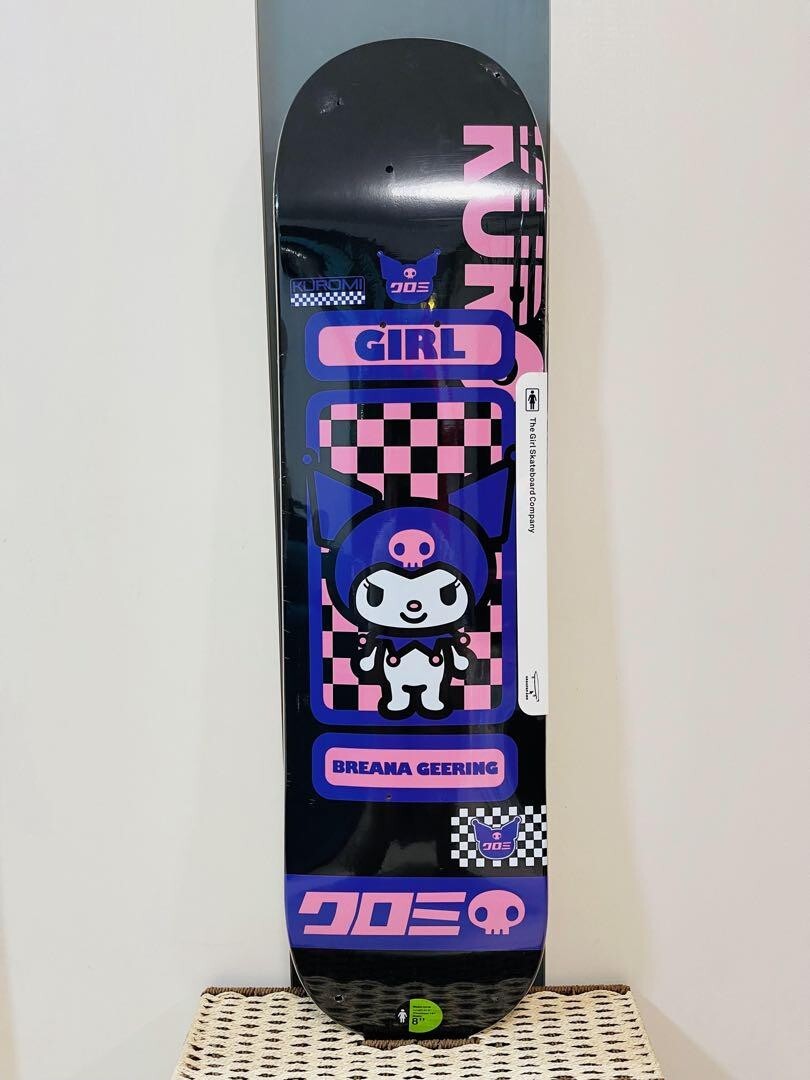 GIRL SANRIO TOKYO SPEED BREANA GEERING Skateboard KUROMI 8.0 x