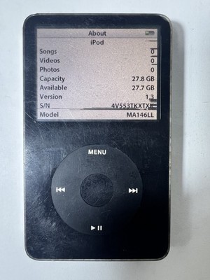 Apple iPod Classic 5th Generation Black (30 GB) MA146LL/A A1136