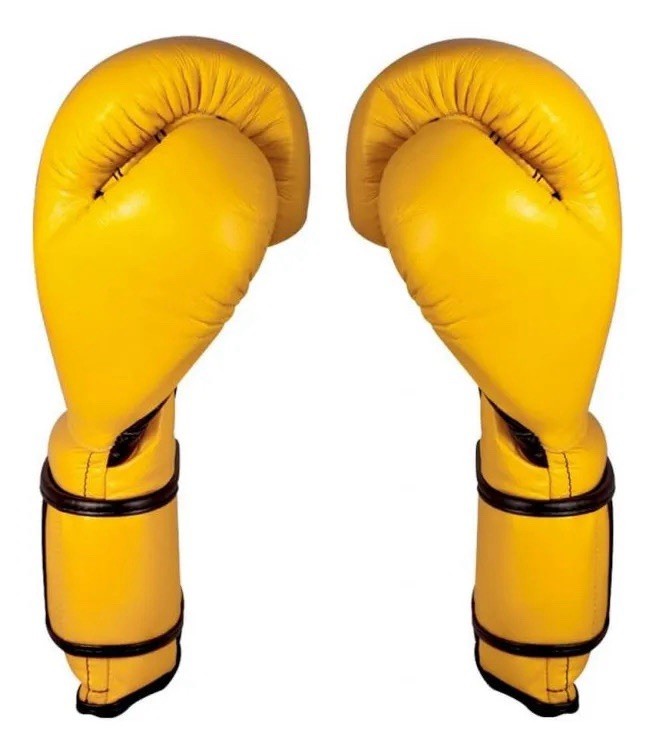 RARE PRO Yellow CLETO REYES Boxing Gloves Strap Closure Sparring