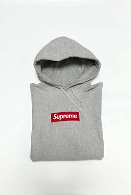 Supreme box logo hoodie red on grey S | eBay
