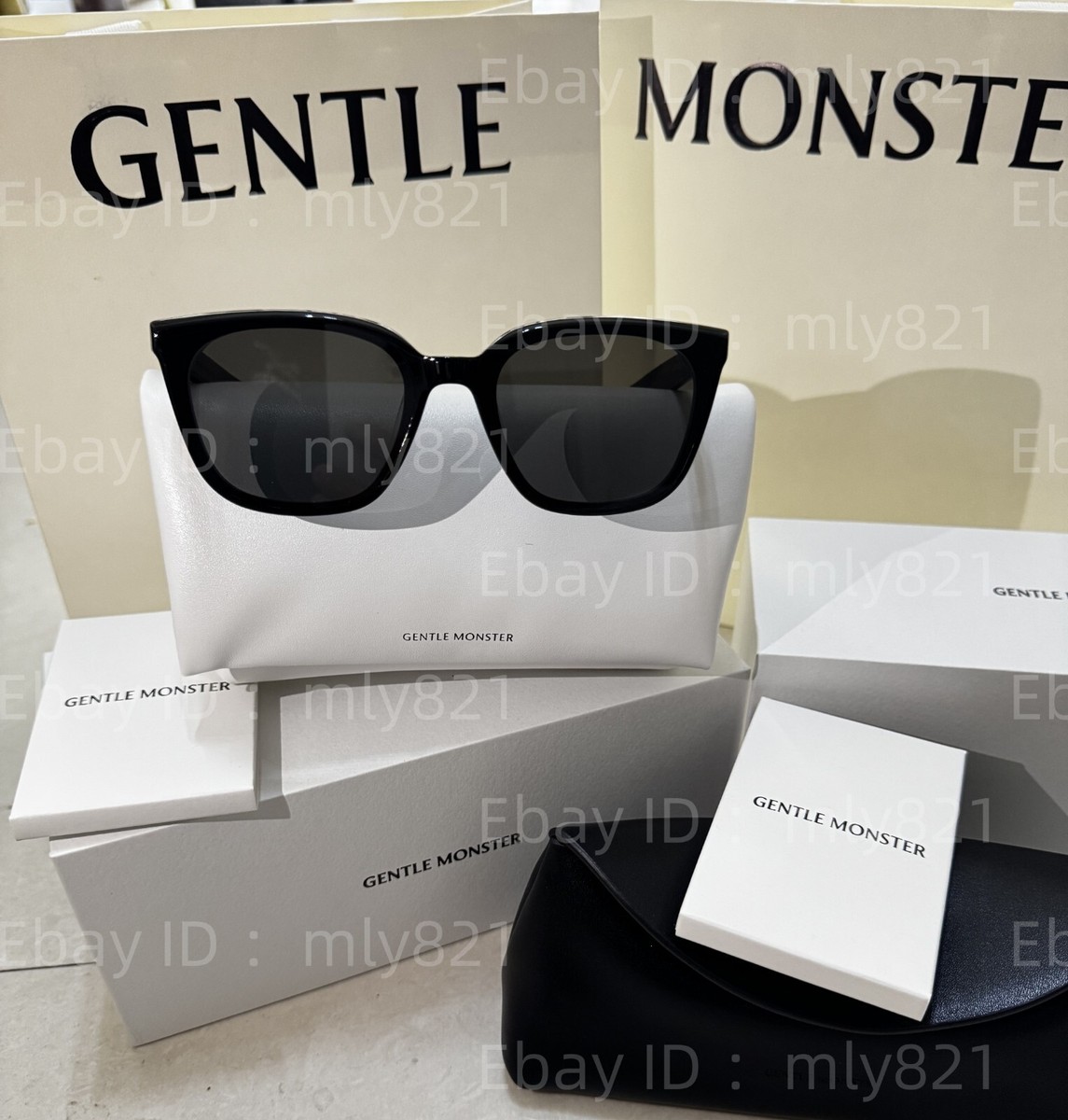 GentleMonster Pino 01 Sunglasses Black Frame Black Lenses | eBay