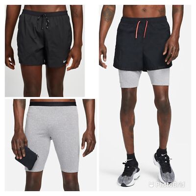 NIKE RUN DIVISION 3in1 MEN'S RUNNING SHORTS (DM4632 010) VARIOUS
