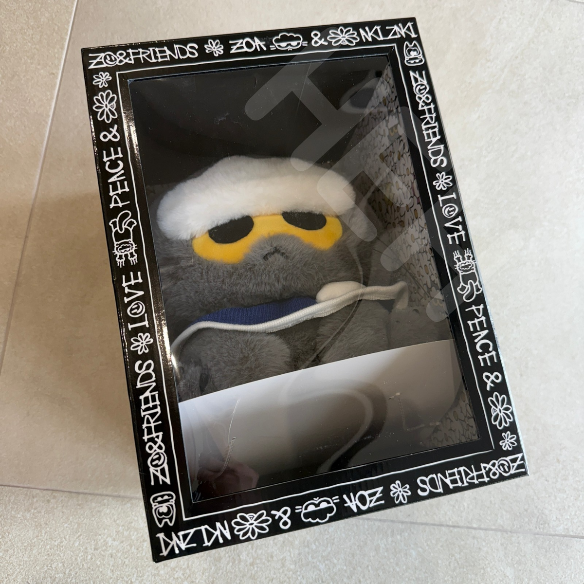 G-DRAGON Zo&Friends Zoa Medium Plush Grey Ship from Korea