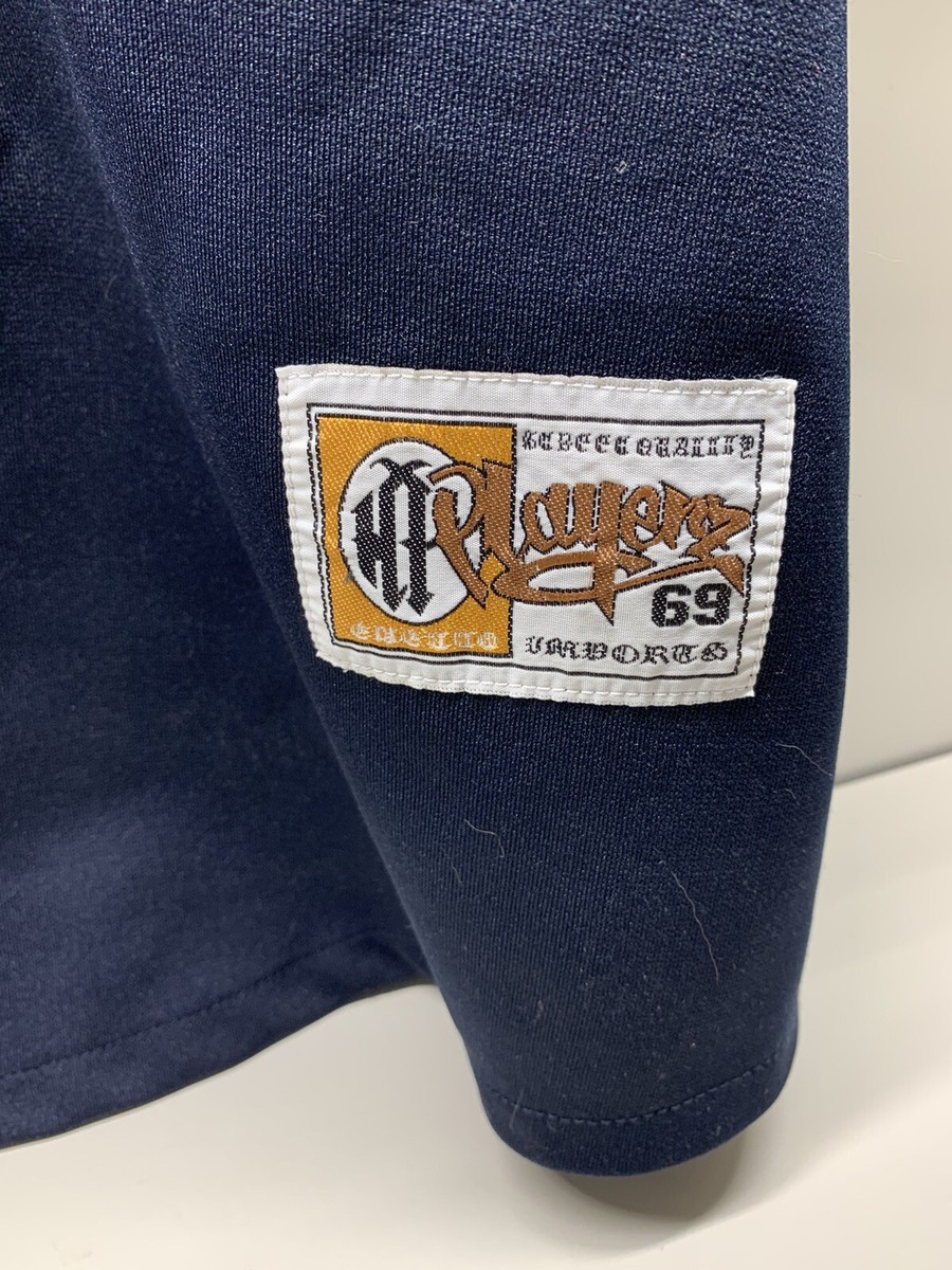 Playerz 69 Original Button Up Jersey Navy Blue | eBay