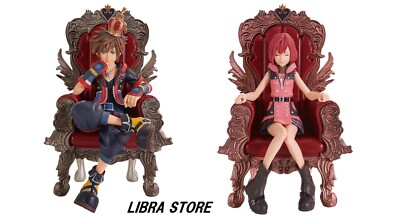 RARE Kingdom Hearts 20th Anniversary Sora Kairi Statue Figure Set