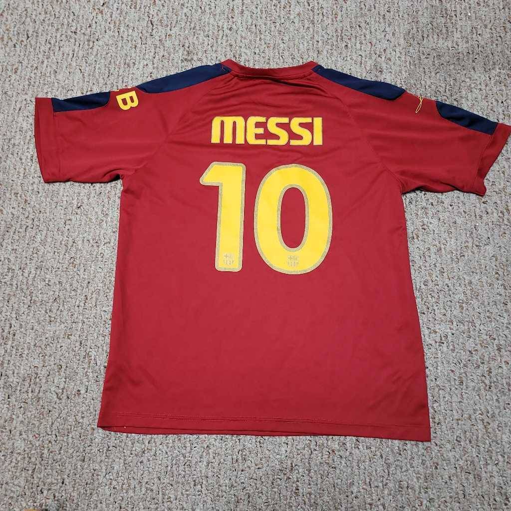 FC Barcelona FCB Rhinox Mens Soccer Jersey Lionel Messi #10