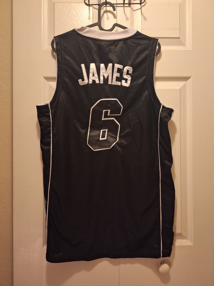 NBA LEBRON JAMES MIAMI HEAT #6 ADIDAS BLACK MEN'S JERSEY | eBay