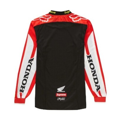 SUPREME x Honda x Fox Racing Jersey Red Men's size Large | eBay