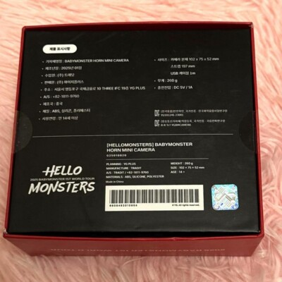 BABYMONSTER HELLO MONSTERS Official MD HORN MINI CAMERA SEOUL TOUR