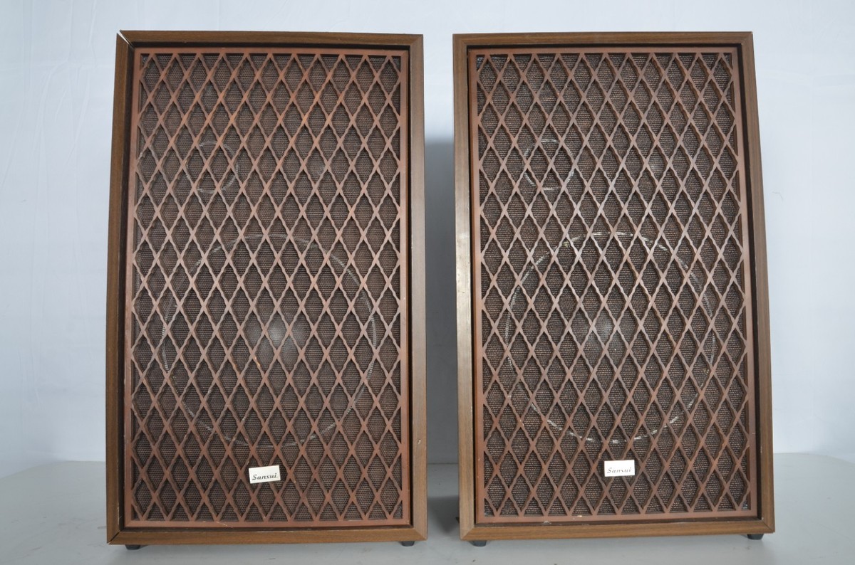 Vintage Pair of Sansui SP-X6000 Speakers 3-Way 3-Speaker System