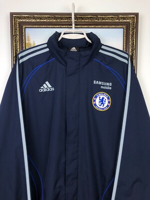 Vintage Adidas Chelsea Football Jacket Soccer Track Top Blues