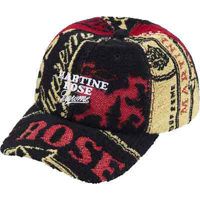 Supreme x Martine Rose Towel 6-Panel Cap Black Natural Green