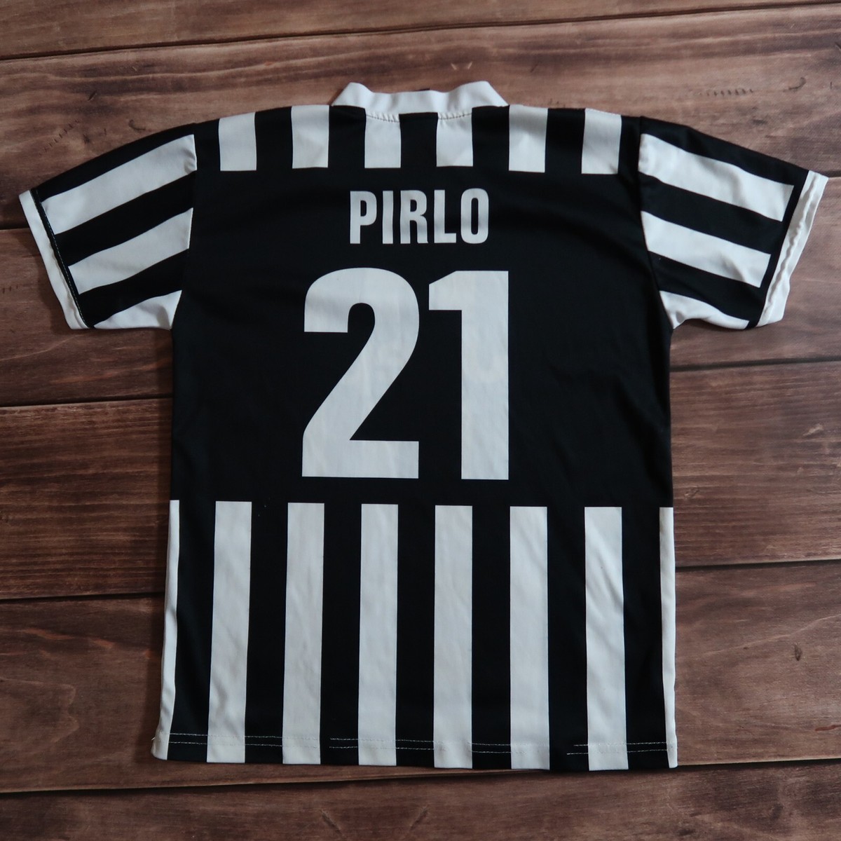 JEEP Football shirt JUVENTUS PIRLO #21 Jersey soccer, Boy`s Size