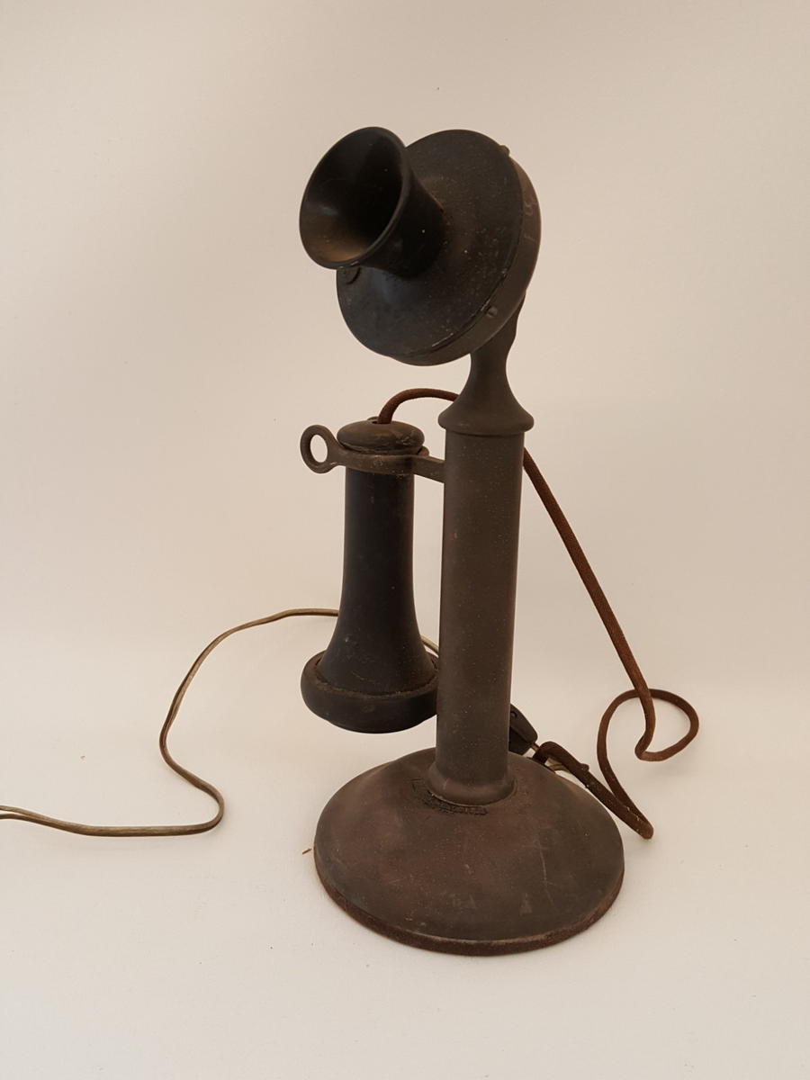 Antique 1913 candlestick telephone Western Electric American Tel