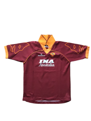 Roma Football Shirt Diadora Ina Assitalia Home 2000 Vintage Jersey