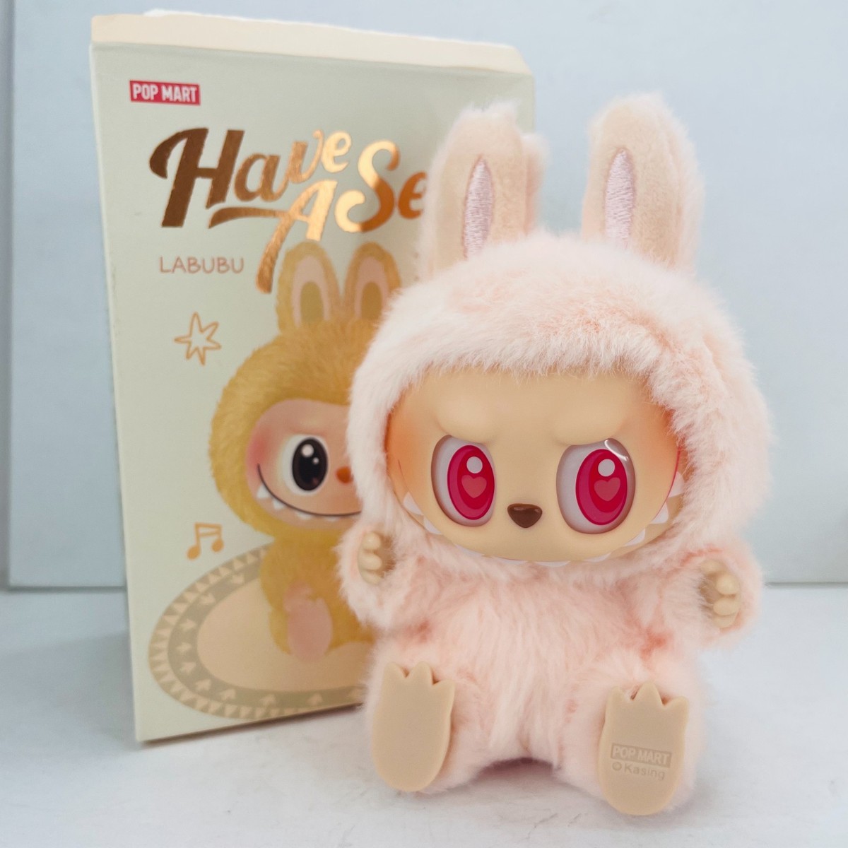 POP MART Labubu The Monsters Have A Seat Dada Plush Figure Open