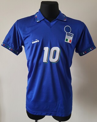 Italy 1993 - 1994 Home football Diadora shirt #10 R. Baggio size