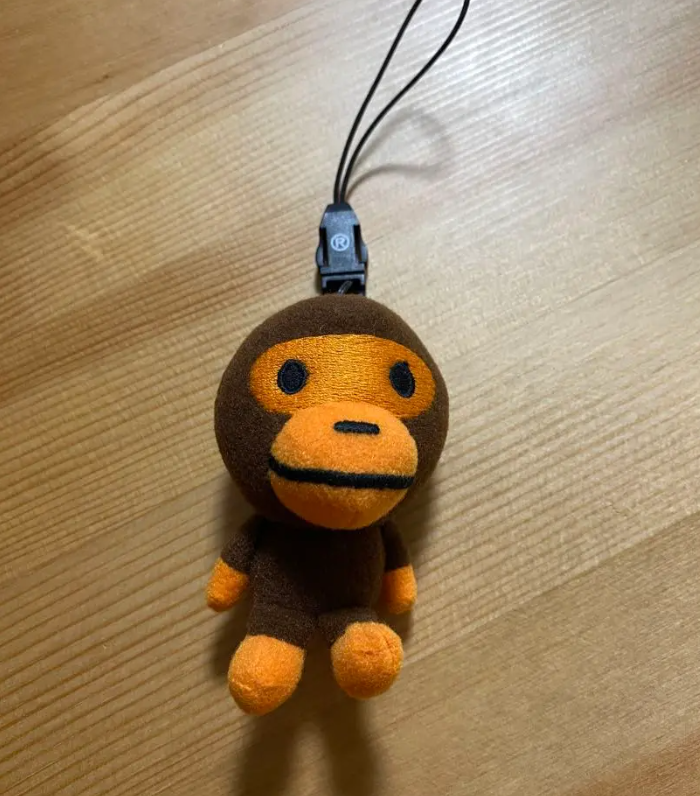 NEW A Bathing Ape Baby Milo Plush Doll Keychain Authentic - BAPE
