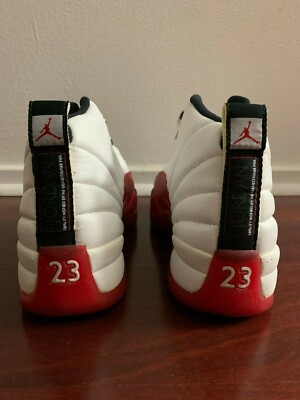1996 97 Nike Air Jordan 12 White Red size 8 | eBay