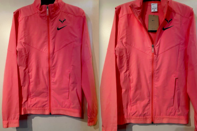 1 NIKE RAFAEL RAFA NADAL PINK OR PURPLE JACKET US OPEN WINDBREAKER