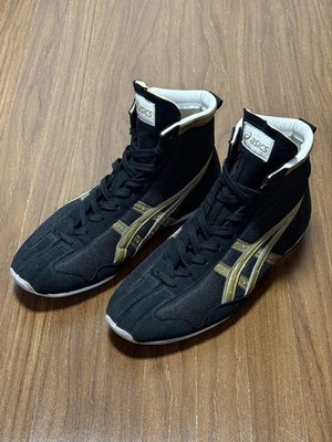 Asics Boxing Shoes TBX950 US9.5 ( 27.5 cm ) Black Gold Line Black