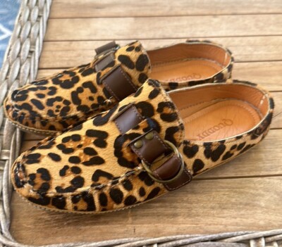 QUODDY WOMEN'S RING MULE IN LEOPARD HAIRCALF 8.5 | eBay