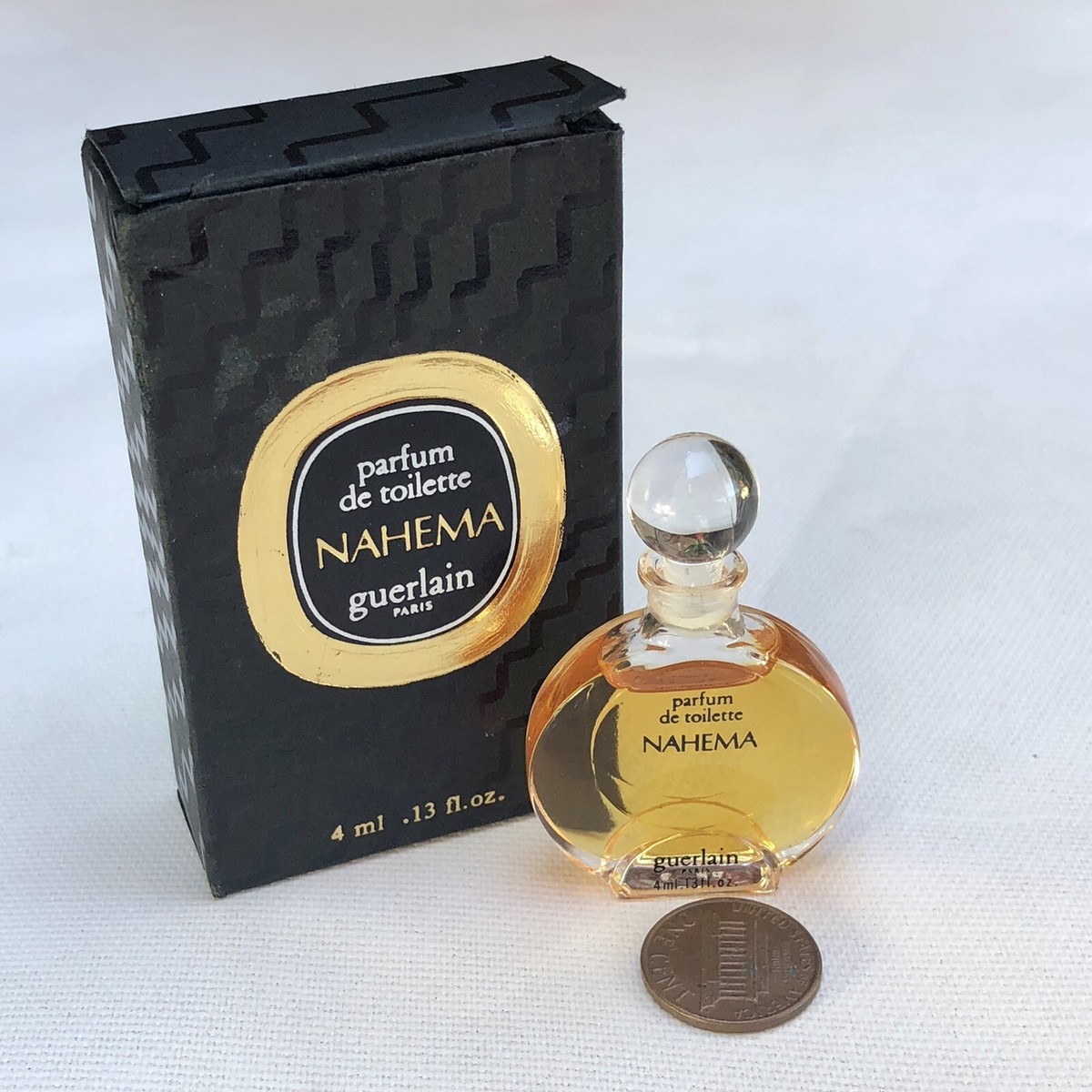 💝RARE Vintage Original NAHEMA Guerlain Parfum PDT 4ml Mini