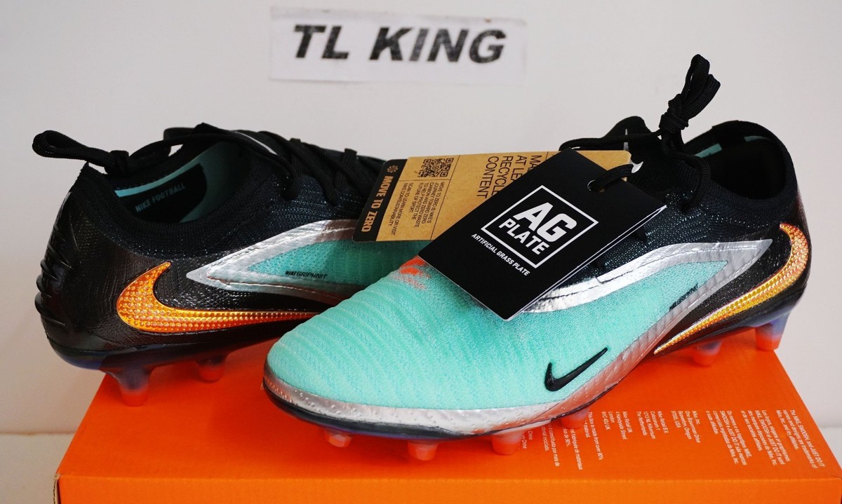 Nike Phantom 6 Low Elite LE AG-Pro Soccer Cleats Chrome Black