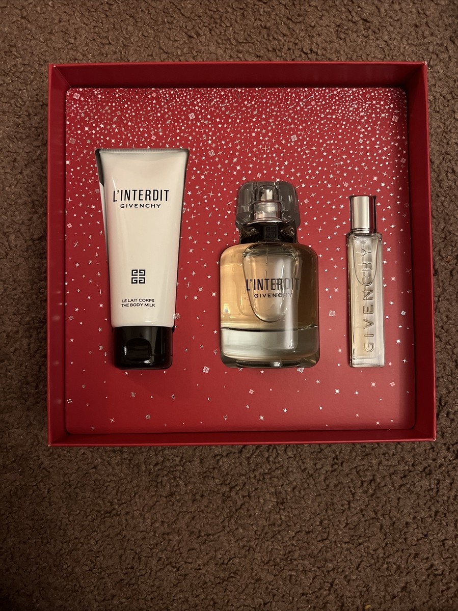 Givenchy L'interdit Eau De Parfum 3-Pcs Gift Set / New With Box | eBay