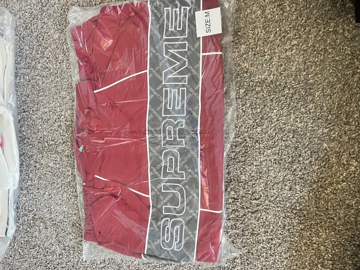 Supreme Jacquard Panel Track Jacket Red Men's M FW22 AUTHENTIC | eBay