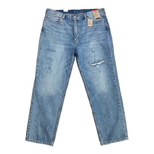 Levi's Jeans Men's W34/L32 Blue Flex 550 Paint Marks Relaxed-Fit