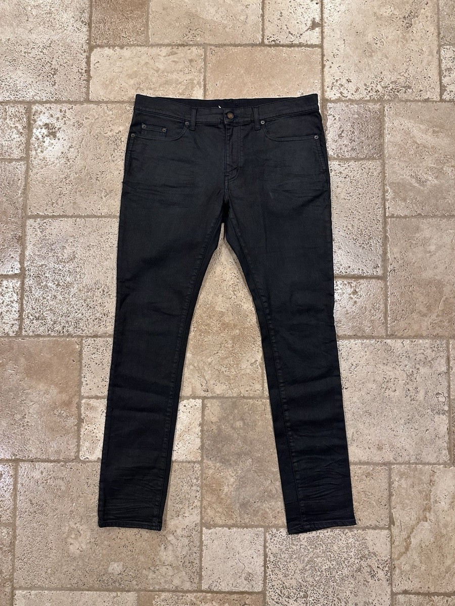 Saint Laurent Paris x Anthony Vaccarello D02 Wax Black Denim | eBay