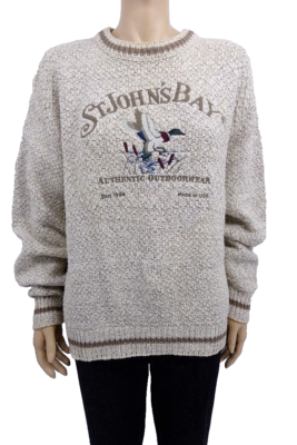 ST JOHN'S BAY Authentic Men's Mallard Duck Bird 100% Cotton